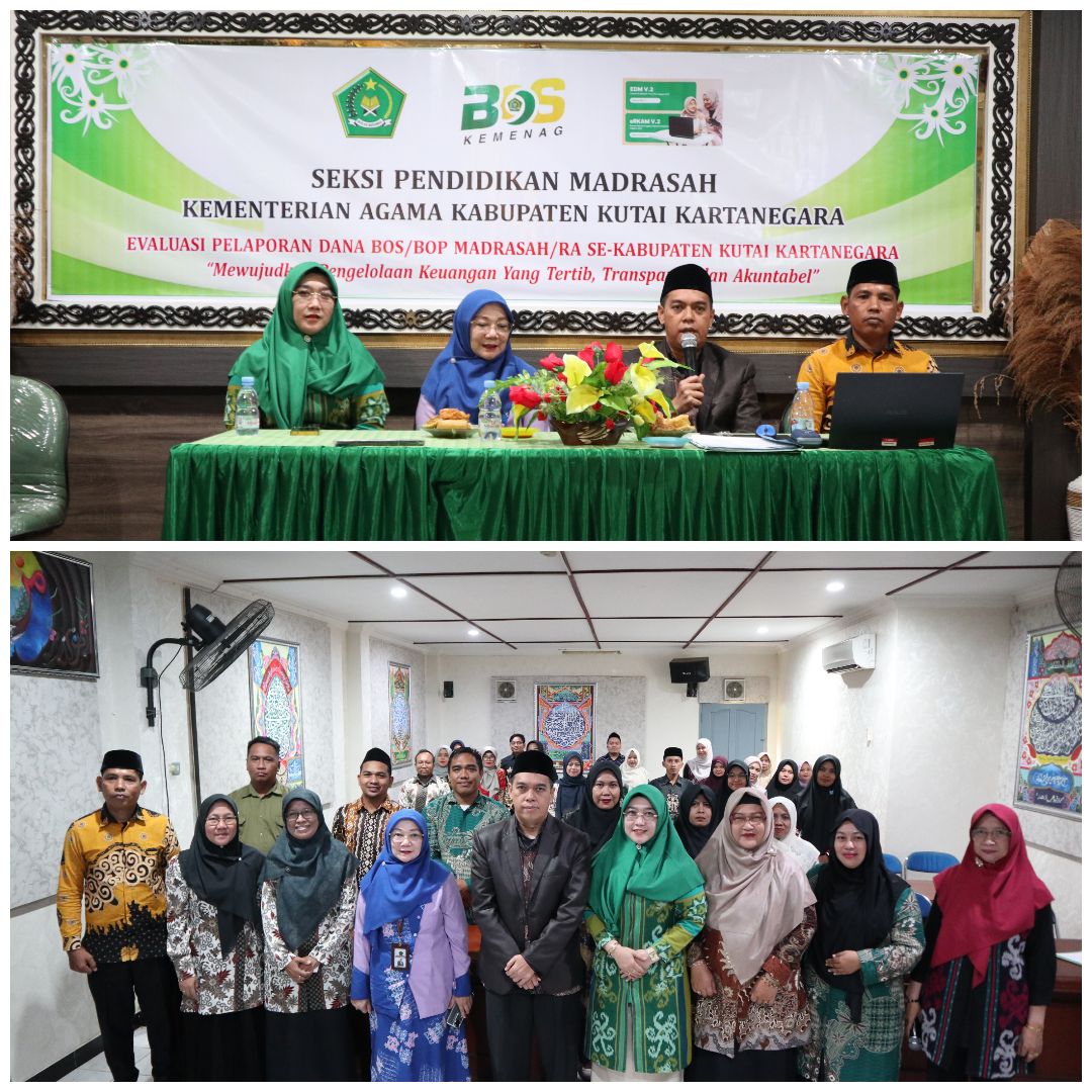 Penguatan Akuntabilitas Dana BOS/BOP, Kemenag Kukar Lakukan Evaluasi Pelaporan